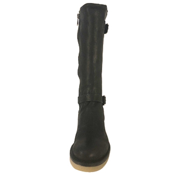 Emporio Armani Fur Lined Leather Nero Winter Boots - Picture 5 of 8